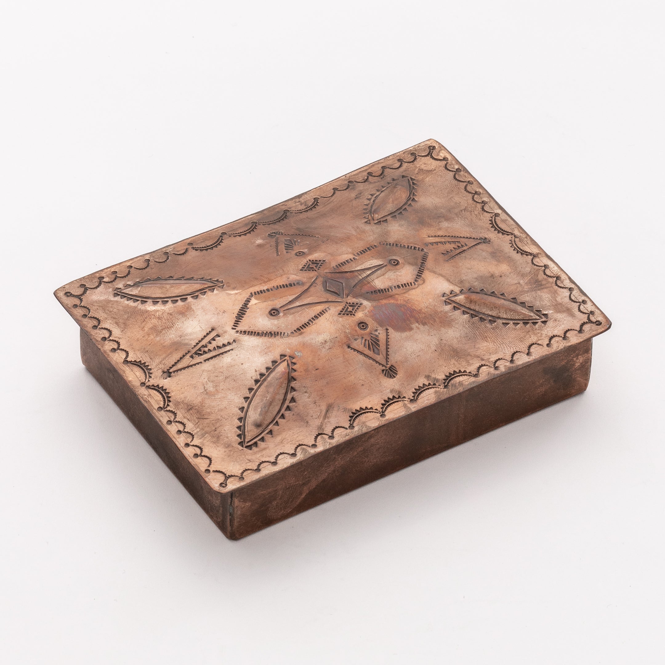 WJA-077-CO VINTAGE STYLE COPPER STAMPED BOX – J. Alexander Rustic 