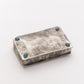 STAMPED HORSESHOE BOX W- TURQ WJA-003