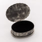 OVAL STAMPED BOX W- TURQ WJA-004-T