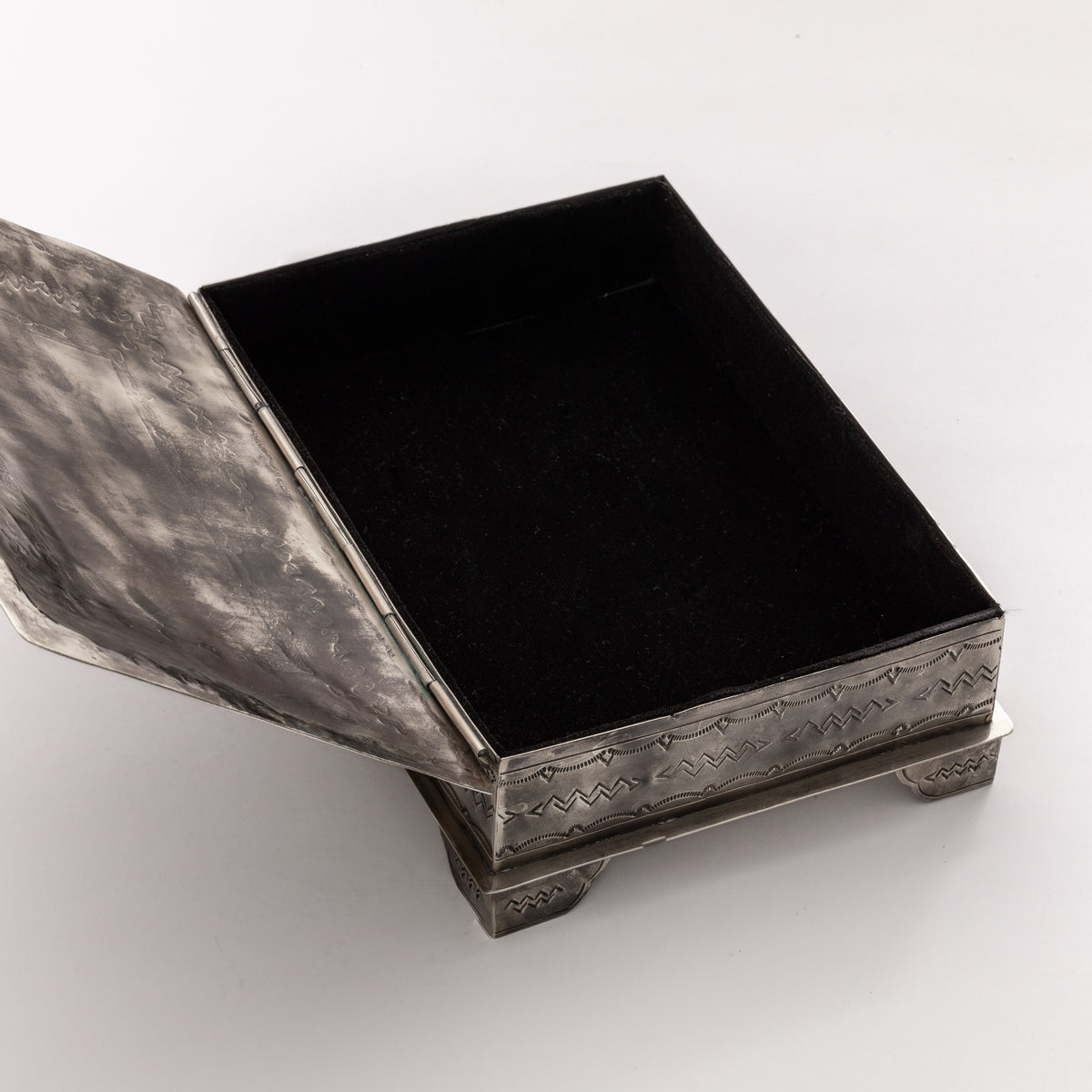 STAMPED BIBLE BOX W- TURQ WJA-005-3-T