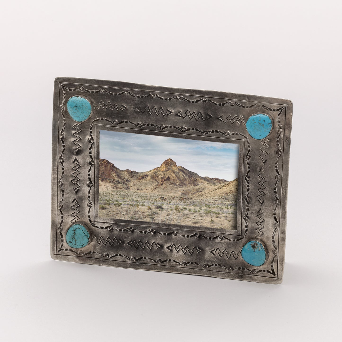 4x6 STAMPED FRAME W- TURQ WJA-010-T