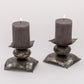 SHORT PAIR- STAMPED CANDLE HOLDERS WJA-011-S
