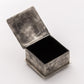 SQUARE STAMPED BOX W- TURQ WJA-016-1-T