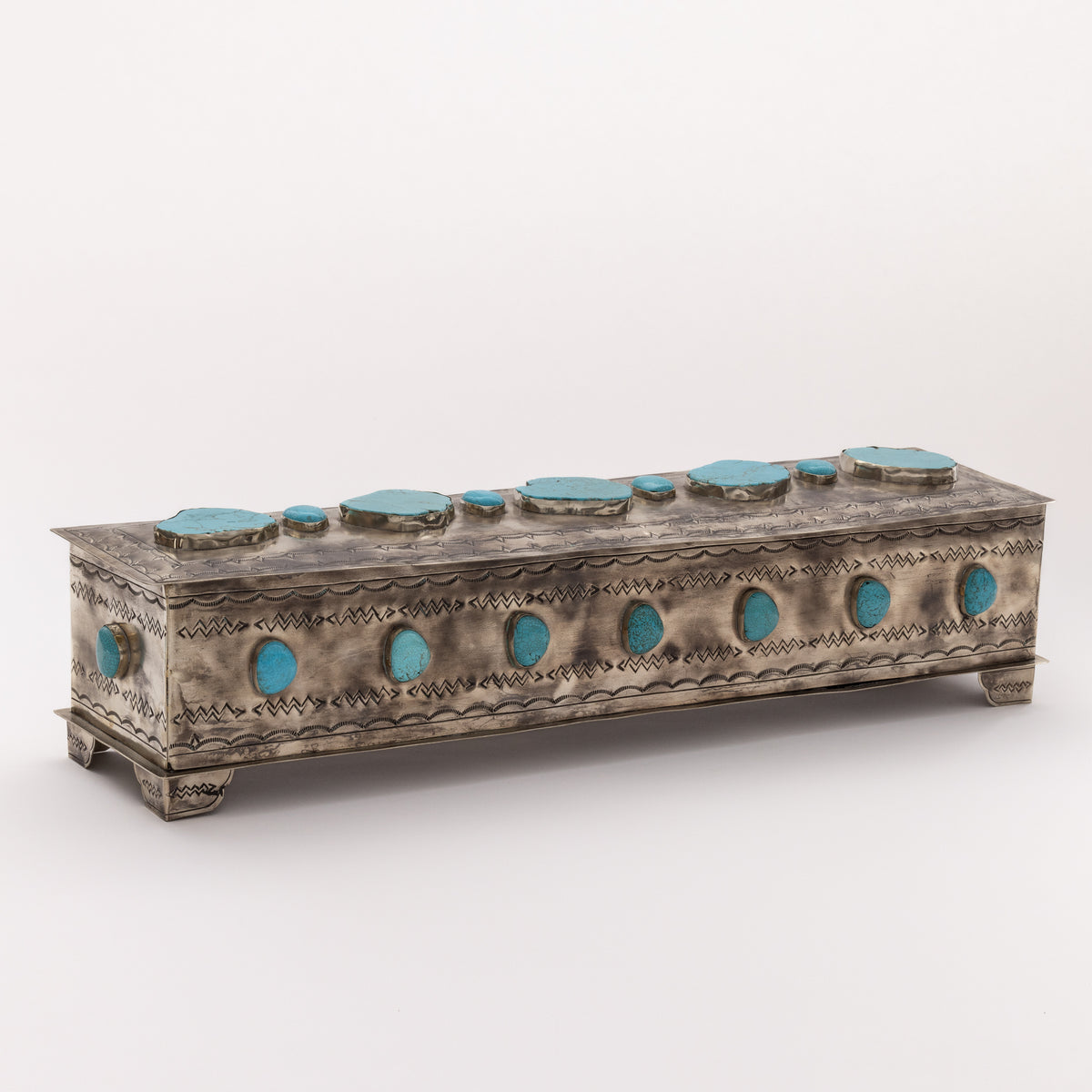 LARGE MANTLE BOX W- TURQ WJA-032