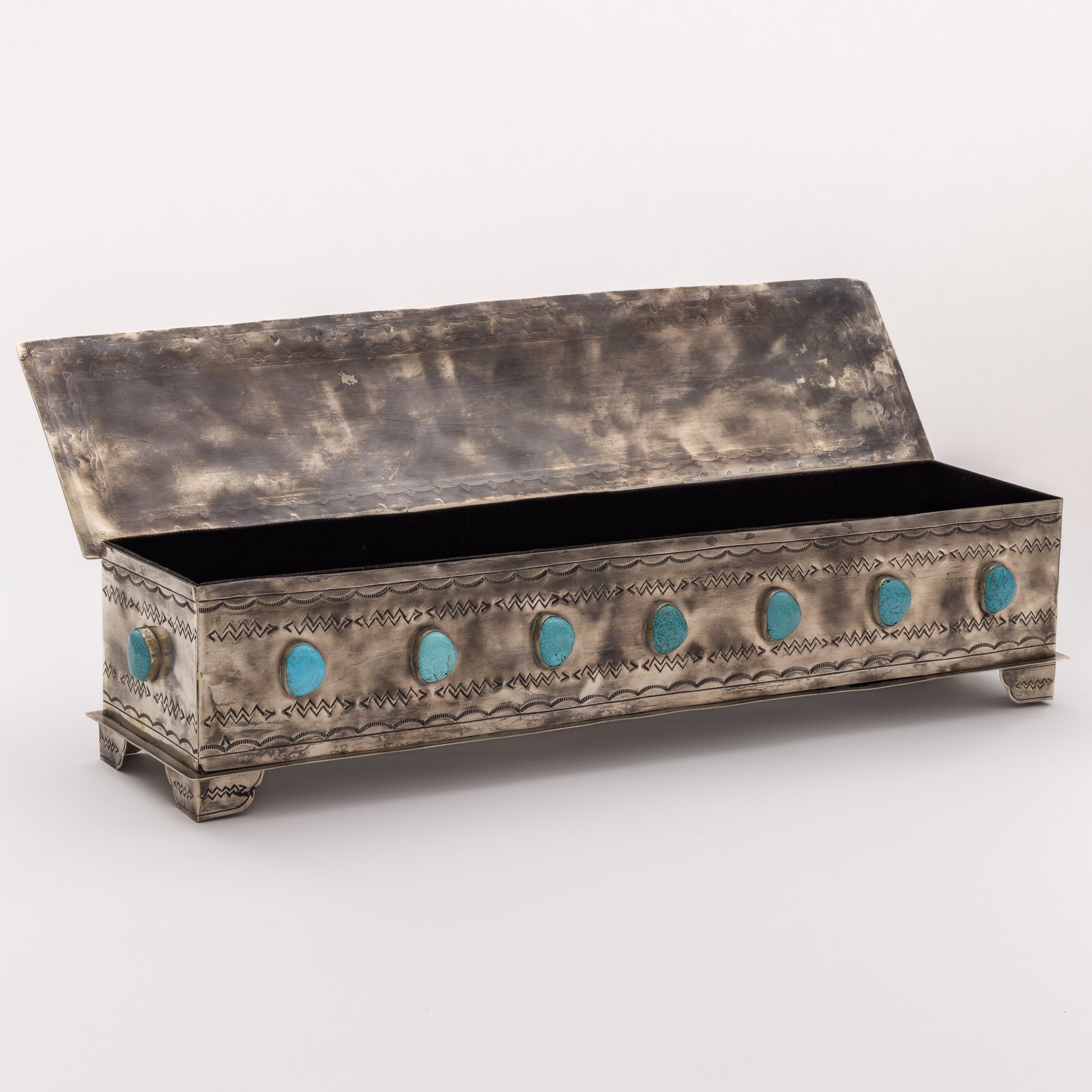 Alexander Rustic Silver Box J. Alexander Rustic Silver