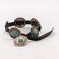 OVAL CONCHO BELT W- TURQ WJA-034-1