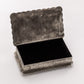 STAMPED RECTANGULAR CONCHO BOX W- TURQ WJA-037