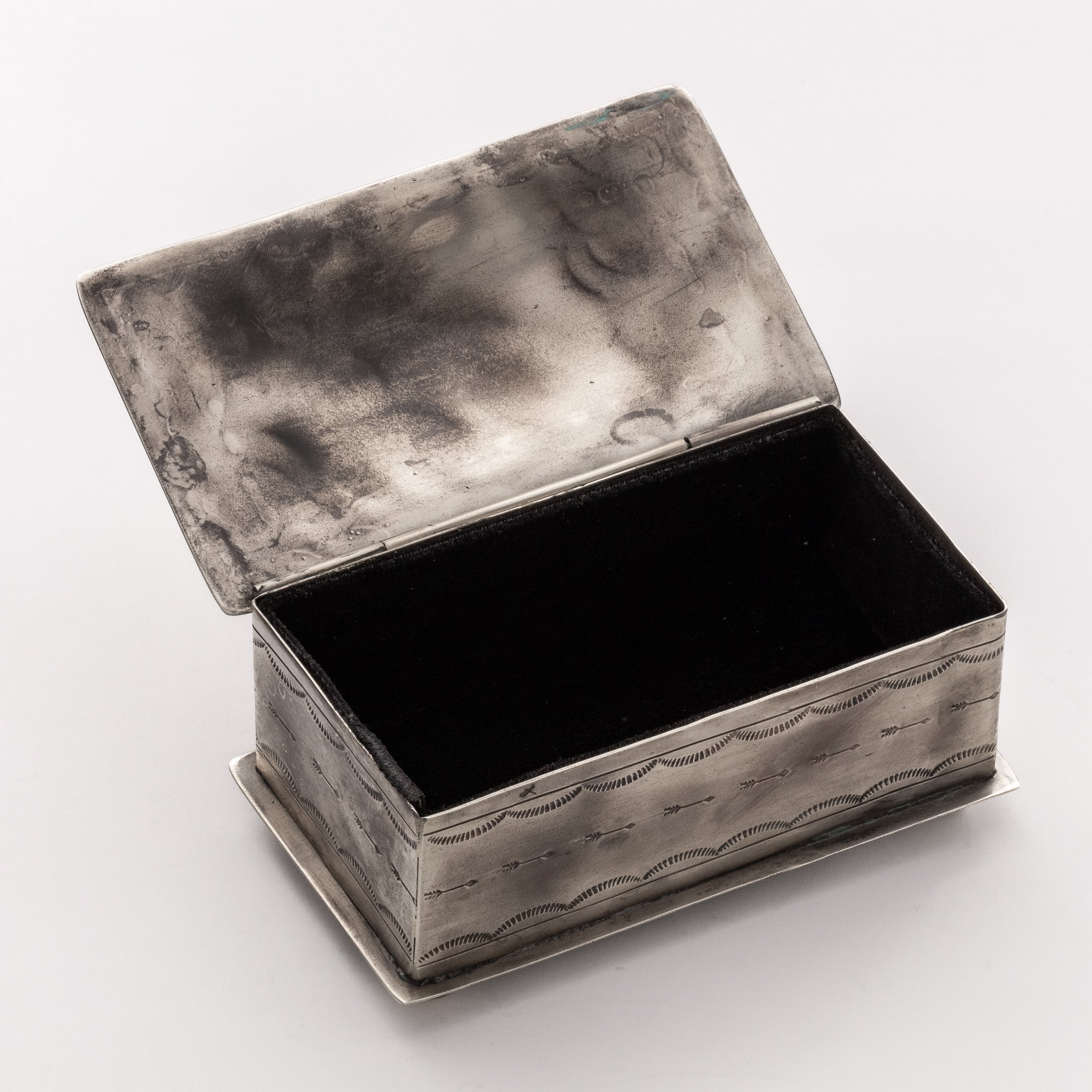 Alexander Rustic Silver Box WJA-098-T ARROW AND TURQ. BOX – J. Alexander Rustic Silver