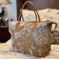 COWHIDE WEEKEND BAG