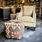 KILIM FOOTSTOOL